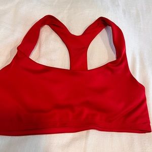 Alo airlift bra size small in red (worn once!)
